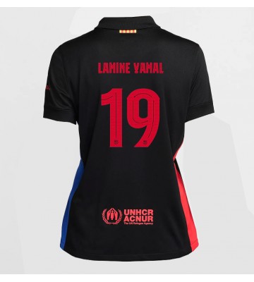 Barcelona Lamine Yamal #19 Bortatröja Kvinnor 2024-25 Kortärmad